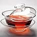 Moyishi Chinese Gaiwan Traditional Tea Cup Comprised of Cup, Saucer and Lid Sancai wan (Glass)
