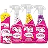 Stardrops The Pink Stuff Miracle Cleaning Bundle – Multi-Purpose Paste, Spray, Bathroom Foam Cleaner, Window & Glass Cleaner, and Cream Cleaner – Complete All-Purpose Home Cleaning Kit