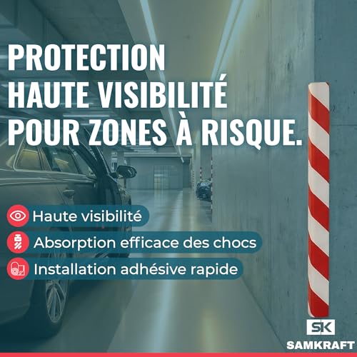 Protection d'angle en mousse 30x30mm pour éviter les blessures et baliser les obstacles