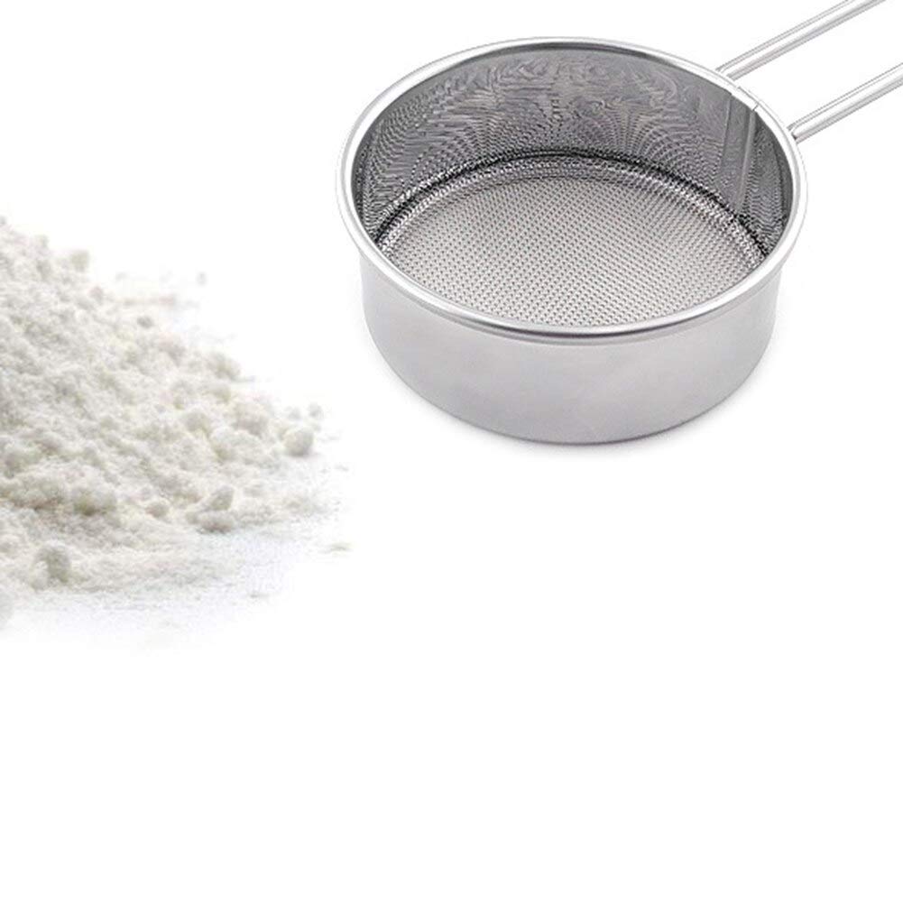 Küchensieb Lebensmittelsieb Feinmaschiges Sieb Edelstahl Mehlsieb Handheld Mesh Siebfilter Verschiedene Verwendungszwecke Backen Sieb Mesh Sieb