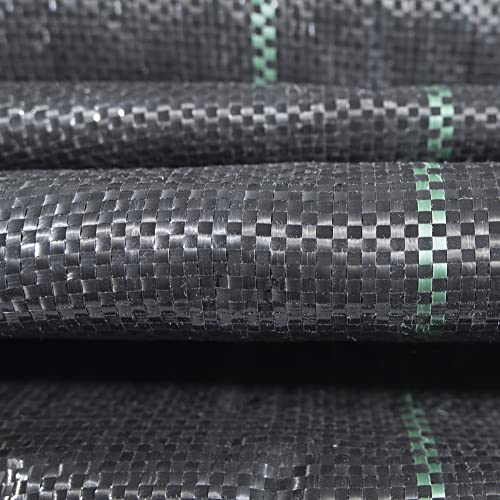 Windhager Unterboden-Gewebe, Anti-Unkrautgewebe, Bändchengewebe, Bodengewebe, wasserdurchlässig, 100 g/m², 10 x 2 m, schwarz