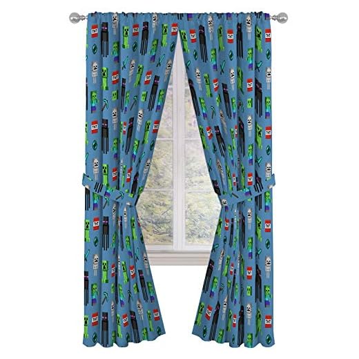 Jay Franco Minecraft Monster Hunters 84" Inch Drapes