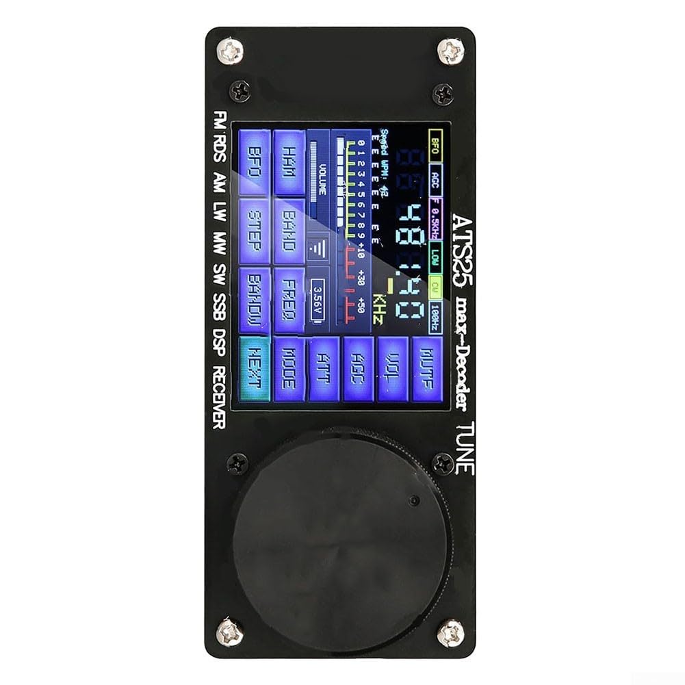 RANRAO ATS-25max-Decoder Si4732A10 Receptor de banda completa Soporte CW RTTY FT8 FT4 SW MW Batería de litio incorporada 3000mA, 1511067946