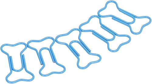 Miniatura 9 de HERCHR 50 clips de papel de avión creativos, bonitos clips de papel con forma de hueso de perro, clips para marcapáginas, archivos de oficina,