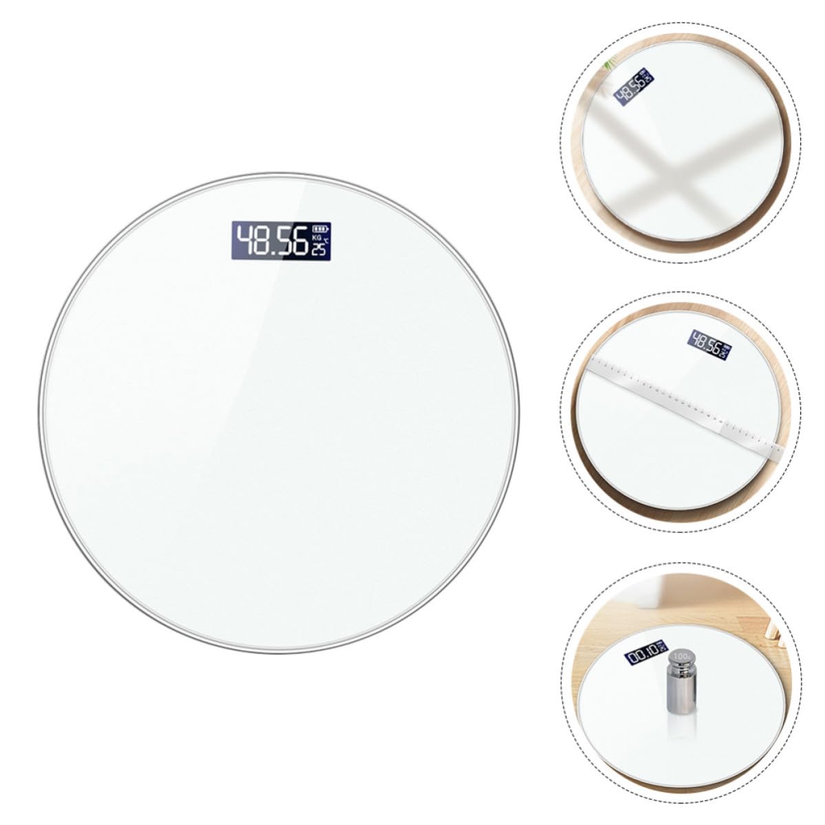 Digitale Körperwaage 0, 2–180kg, Weiß, 10g Teilung