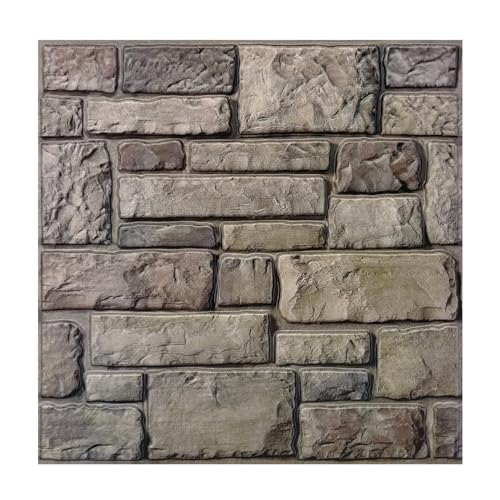 Commomy 3D Faux Stone Panels Peel and Stick -10 pcs