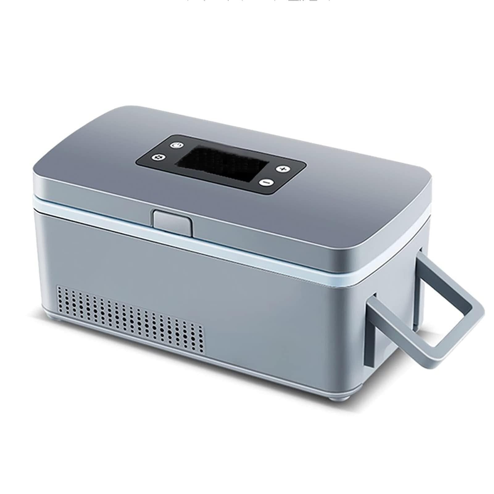 Estuche para Pluma de insulina, refrigerador portátil para insulina, Caja refrigerada para insulina, Recargable, Pantalla LCD, Ajustable de 2 a 8 °C, 230 × 110 × 1