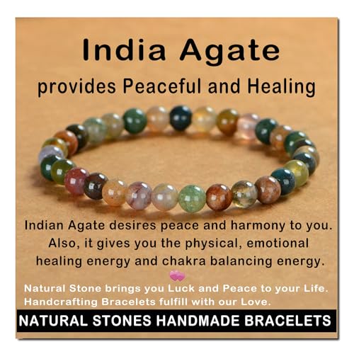 AD Beads 108 Perlen Mala Armband - 6mm Natursteine Buddhist Gebetskette