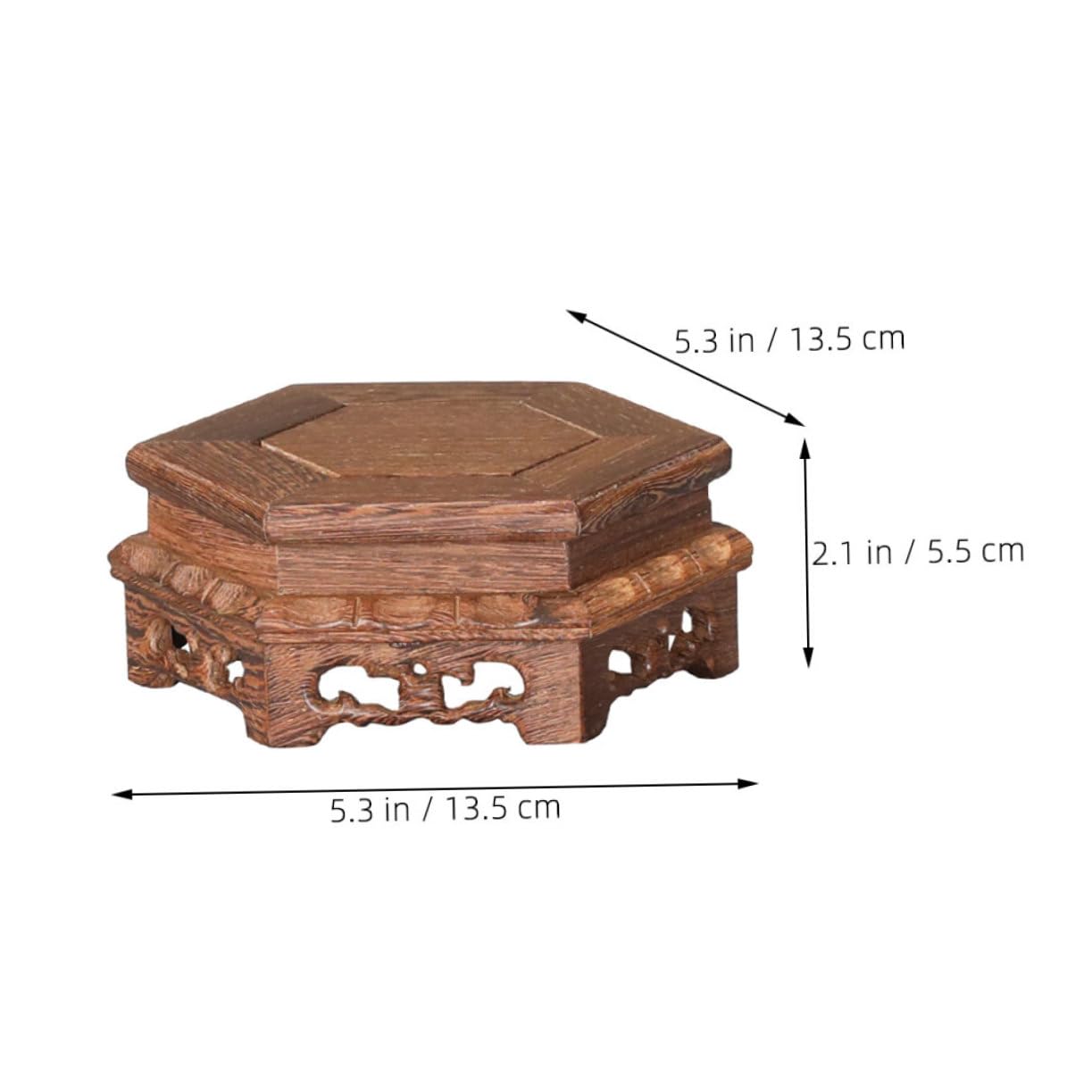 Soporte De Madera Base De Exhibición De Arcilla Pedestal para Jarrones