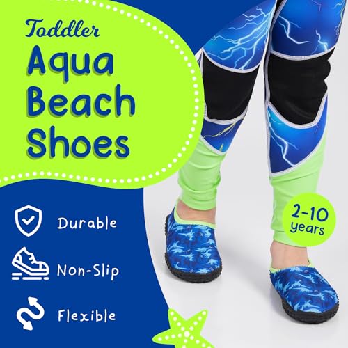 Aqua Beach Shoes, Non-Slip Baby Water Shoes for Beach and Pool Use, Lightweight and Breathable Toddler Swim Shoes, Quick-Dry and Flexible, Fits 1 to 4 Year-Olds2