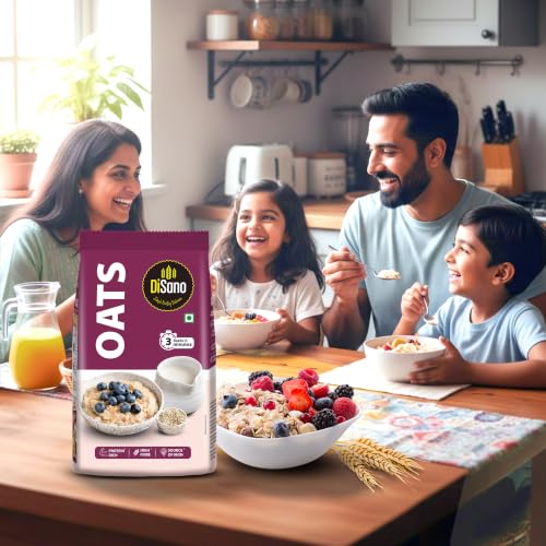 DiSano Oats 1kg, Instant Oats, Wholegrain, High Fibre, Source of Protein - Image 4