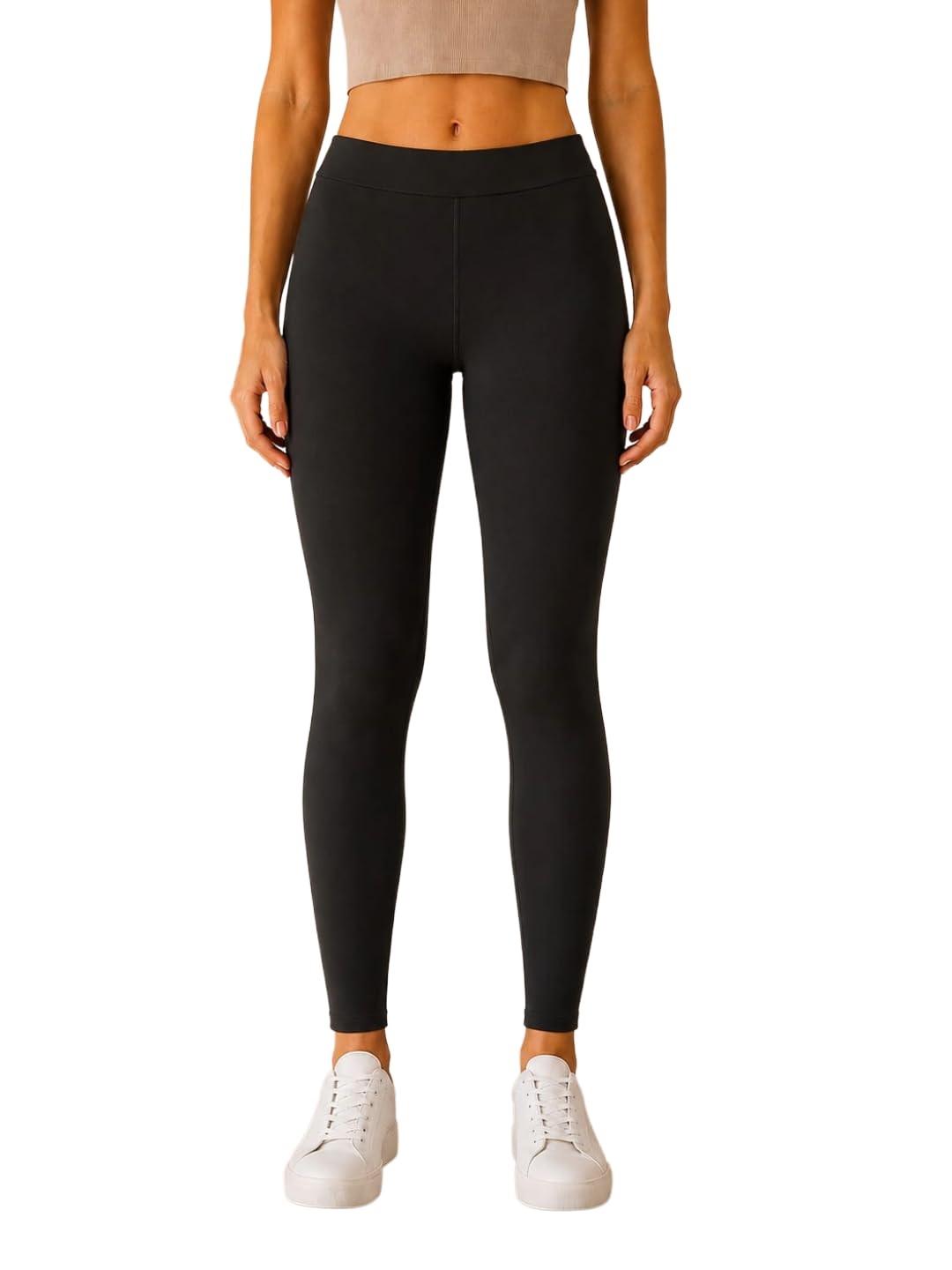 Women Ankle Leggings High Waisted Yoga Pants Stretch Workout Leggings Athletic Running Gym Casual Activewear Pants for Women-image-0