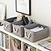 TheWarmHome Storage Bins - 3PCS Fabric Storage Baskets for Organizing Shelves | Large Basket Closet Organizer for Home Shelf Dog Laundry Organization | Collapsible Storage Cubes W/Handles