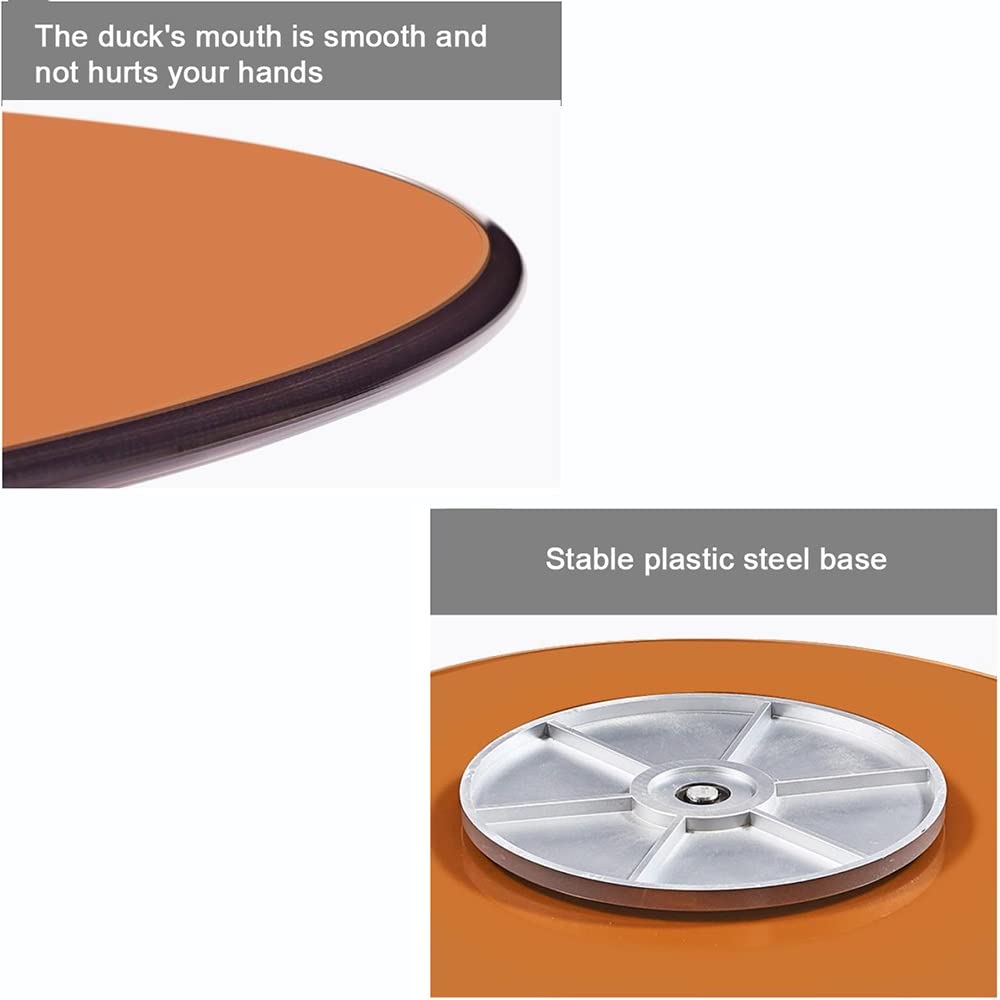 Plateau Tournant Rotatif Lazy Susan en Verre, 360° Rotative Plateau en Verre Trempé, Lazy Susan Rond, Ø80cm, 8mm D'épaisseur, Marron (Size : 90cm(35inch))