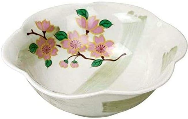CtoC JAPAN Mother's Day Fancy Small Bowl with Card Included, Large, Ninsei Style Cherry Blossom, Made in Japan, Mother's Day, Gift
