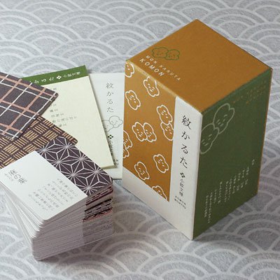 知る、楽しむ、飾る『紋』紋かるた 小紋文様 知る、楽しむ、飾る『紋』紋かるた 小紋文様