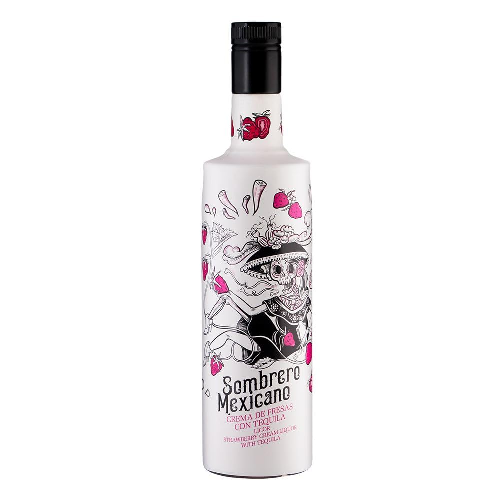 Erdbeeren-Tequila Likör Sombrero Mexicano, 0,7L, 17% vol.