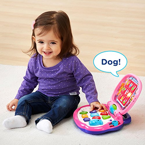 Ordinateur portable Rose VTech jouet d'éveil interactif bébé 6-36 mois