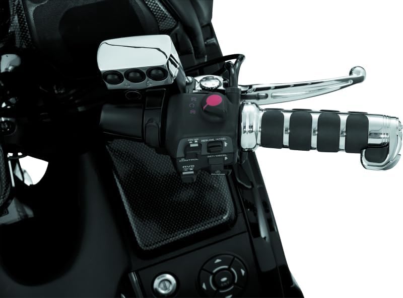 Close-up of Kuryakyn ISO Grip with integrated throttle assist