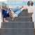 HAODEMI 8" X 30" (7 in Pack) Non-Slip Stair Treads Carpet for Wooden Steps, Self-Adhesive Stair Treads Mat, Safety Indoor Stair Runner Mats, Anti Slip Stair Rugs for Kids Elders and Dogs?Dark Gray