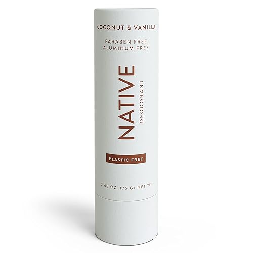 Native Desodorante sin plástico Desodorante natural para mujeres y hombres sin aluminio con bicarbonato de sodio probióticos aceite de coco y