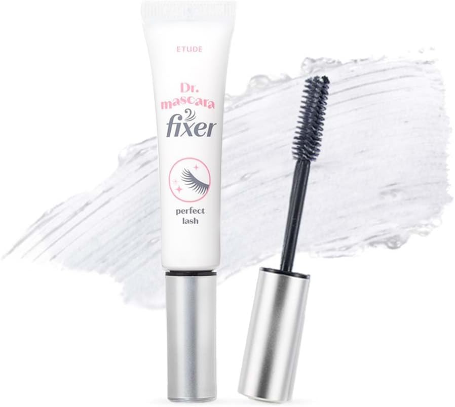 ETUDE Dr. Mascara Fixer For Perfect Lash, clear mascara primer, Korean Mascara Fixer All-Day Curl Hold, Volumizing, Smudge-Proof, Korean Makeup, Beauty, Transparent (0.203 Fl Oz)