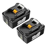 ♥Ersatz für Makita BL1830 BL1840 BL1850BL1860 BL1815 BL1845 BL1835 194205-3 194309-1 194204-5 bcl180 bcl180f bcl180w bcl180z bcl180zw LXT400 kompatibel mit allen kabellosen 18V-Elektrowerkzeugen.