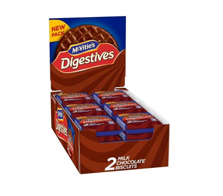Milk Chocolate Digestives To Go, 33.3 g (Pack of 24)