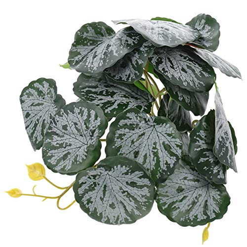 Hohopeti Terrarium Artificial Plant Decor Reptile Tank Plant Accessories Lizard Tank