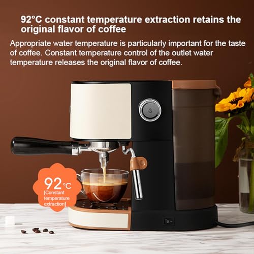 Cafetera espresso semiautomática con vaporizador 1 L miniatura 2