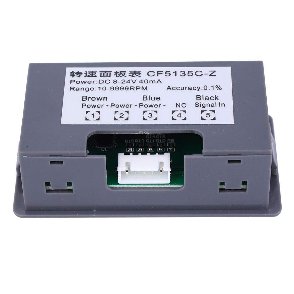 Digital LED Tachometer - RPM Speed Meter -8