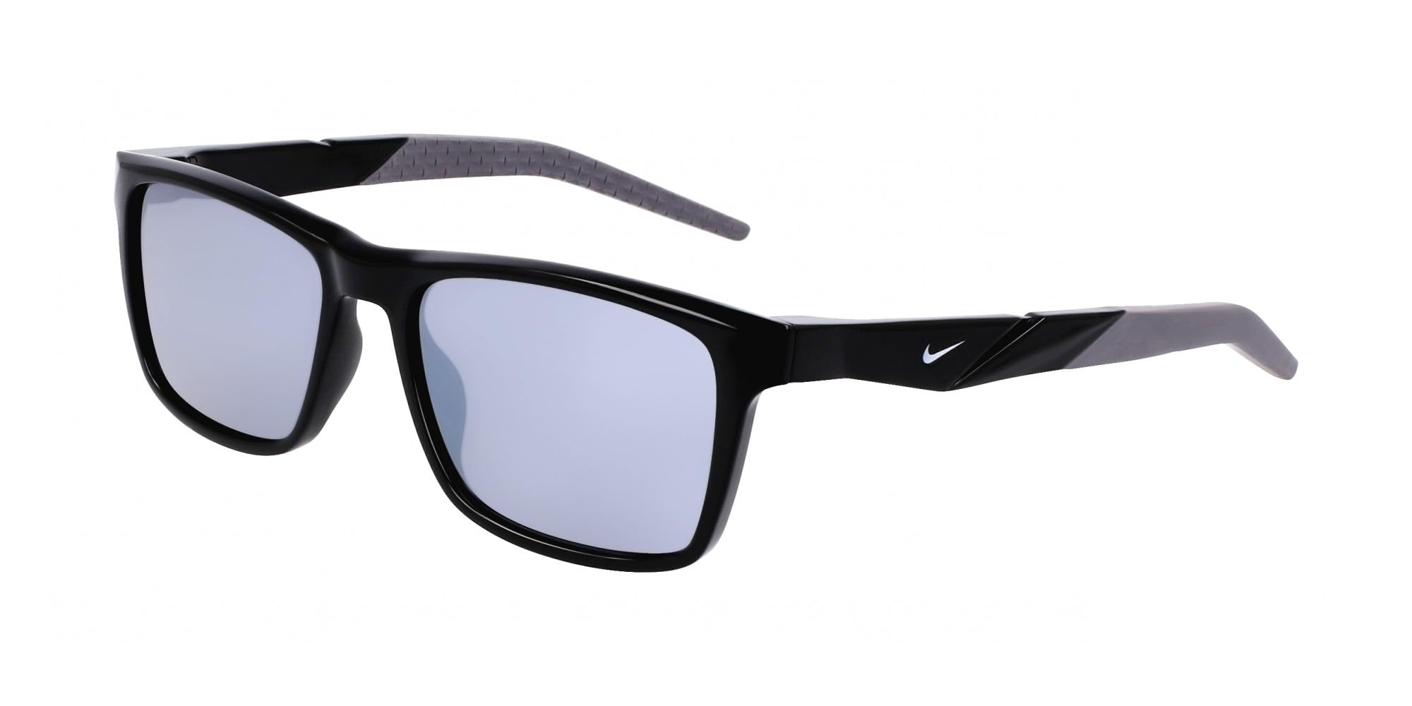 Nike Unisex Silver Radeon 1 Fv2402 010 Sunglasses Plastic Black-Opaque Squared Photochromatic