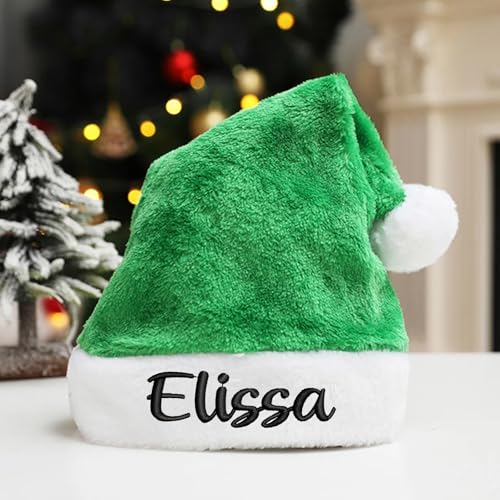 Zhongzhi Personalisierte Weihnachtsmütze, personalisierter Name,...