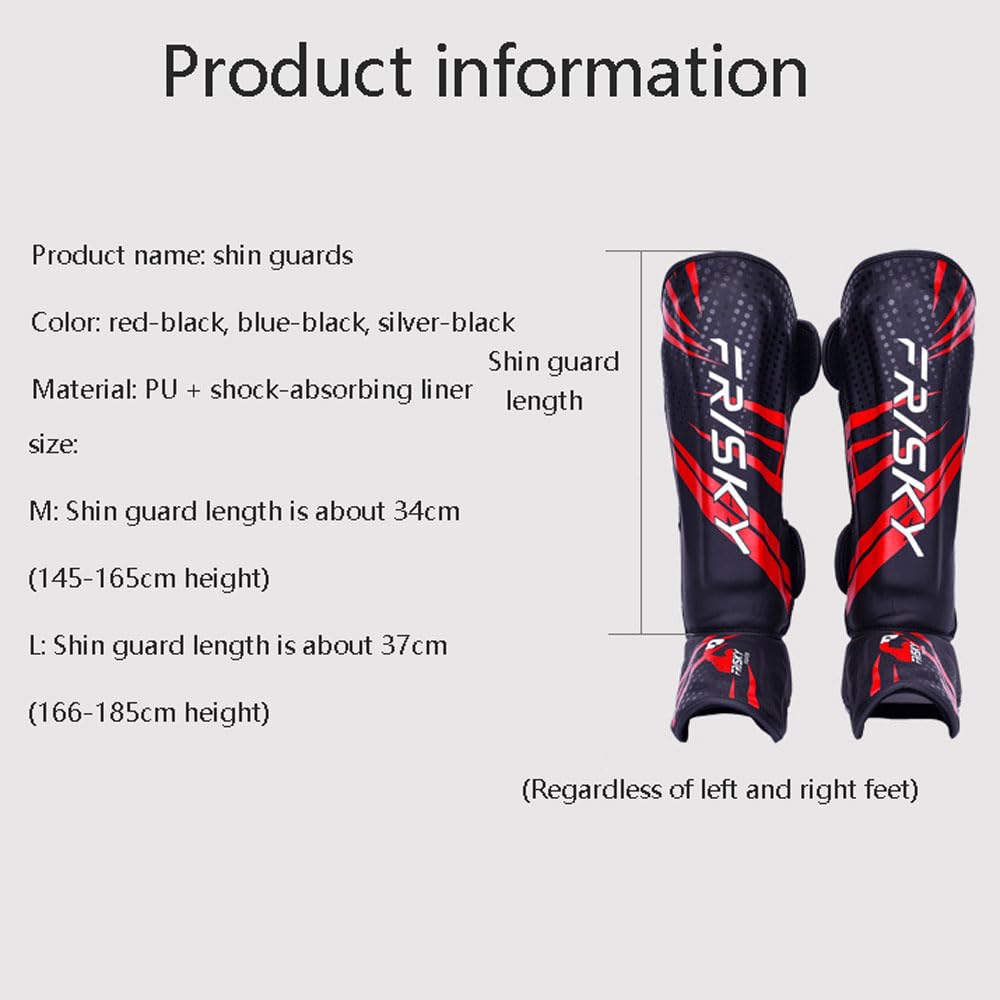 Paratibie Kick Boxing Parastinchi,Muay Thai Paratibie,Protettivo Imbottita Paratibie,Paratibia Unisex,Pelle,Arti Marziali Boxe Karatè,per Allenamento,Sparring,Boxe e Arti Marziali