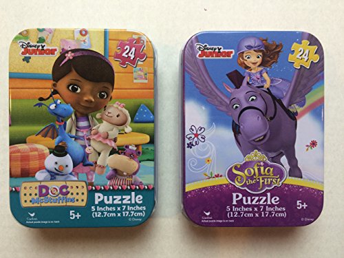 Sofia the First and Doc McStuffins Tin Puzzle Set