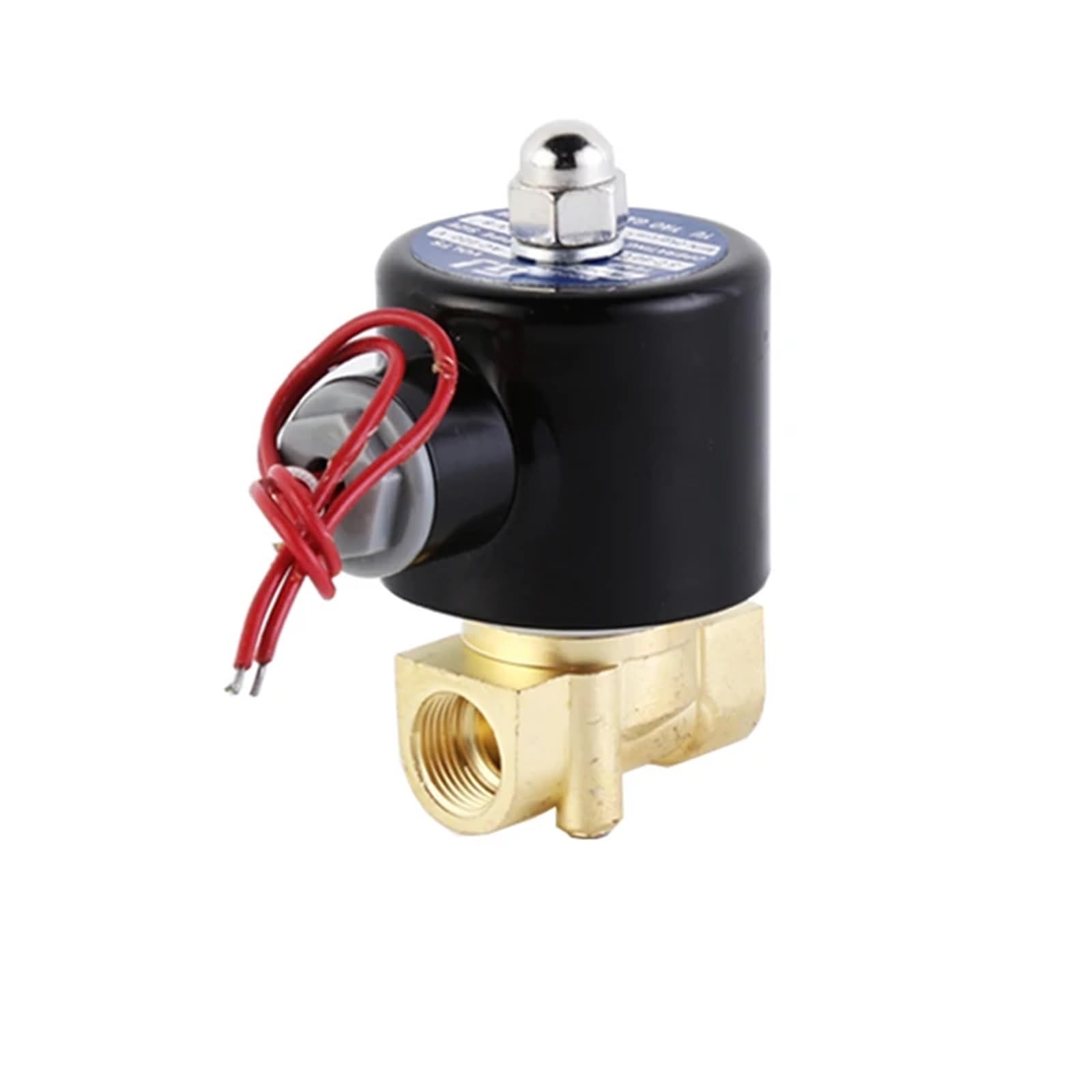 3/8'' Brass Solenoid Valve 24V AC Normally Closed for Gas(NPT-24VAC-VITON-SEAL)
