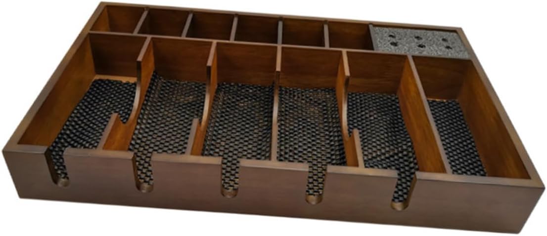 NOLITOY Practical Hair Clipper Storage Tray Efficient Organizer for Hair Salon Tools Anti-slip Design for Scissors and Accessories Stylish and Durable Wood Holder