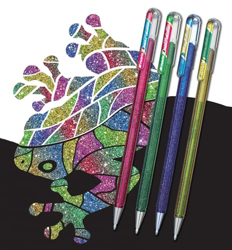 Bolígrafo Gel Metallic Pentel Hybrid Dual Pack 12 miniatura 5