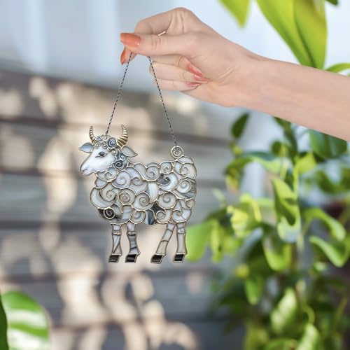 Image of Sheep Acrylic Ornaments Suncatcher Women Men Gifts Christmas Decor
