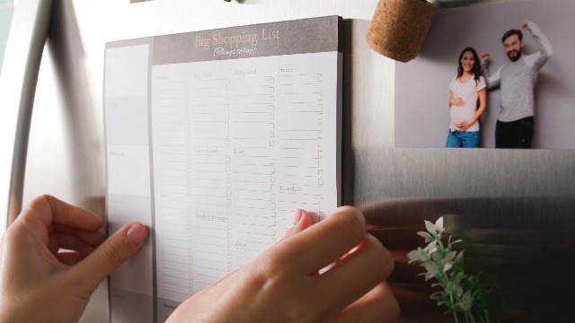 Bloc Notas Para Refrigerador Bloc Magnético Nevera - 3 Unidades + Portalápices, 150 Hojas - Para Listas Compra Y Recordatorios Organizador Cocina