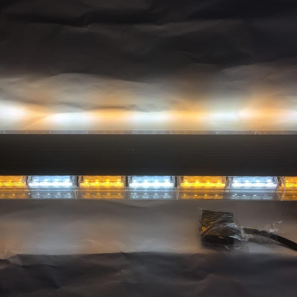 47" 88 LED Light Bar for Car, Amber Strobe Lights LED