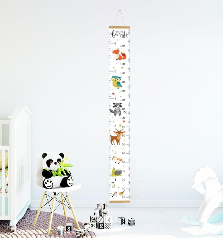 Cartello Misura Altezza Bambini - Decorazione Parete Nursery | Rimovibile E Impermeabile