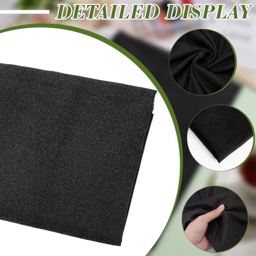 BENECREAT 2x1.5m Black Polyester Lining Fabrics, Woven Fusible Interlining Fabric for Crafting Quilting, Sewing, Dresses - Image 4