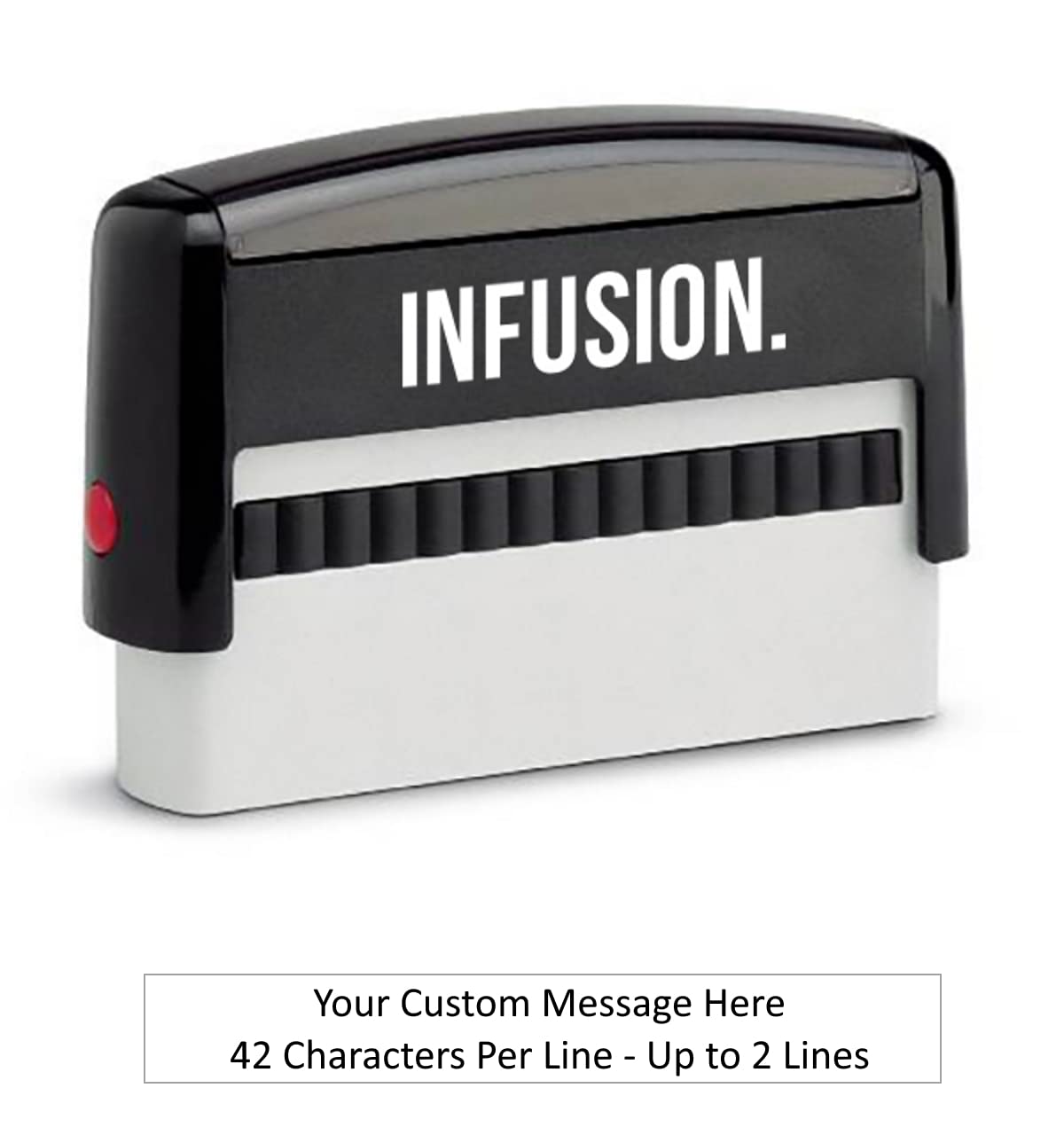 Infusion Custom Self-Inking Rubber Stamp - Long Stamp - (3/8" x 2-3/4")
