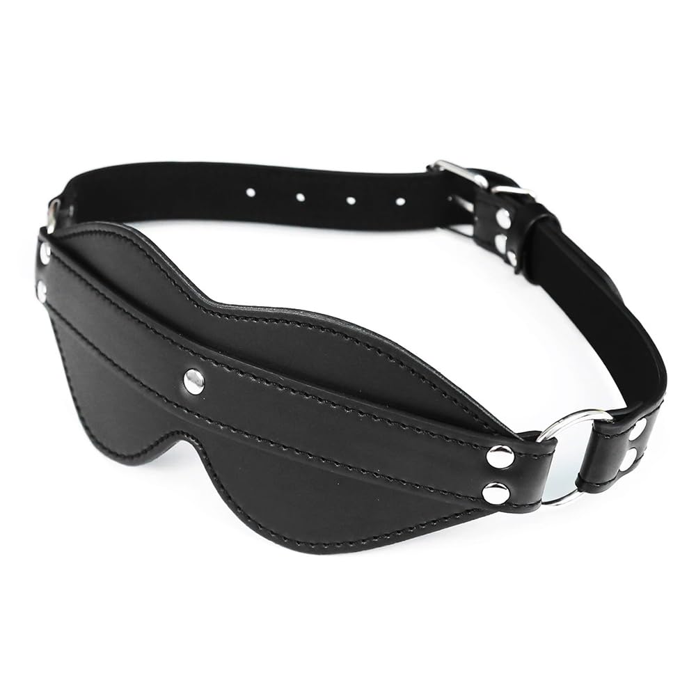 Antifaz de Cuero Clásico con Encanto - Diseño Ajustable, Suave, Cómodo y Resistente, Ideal para Diversas Ocasiones - Negro