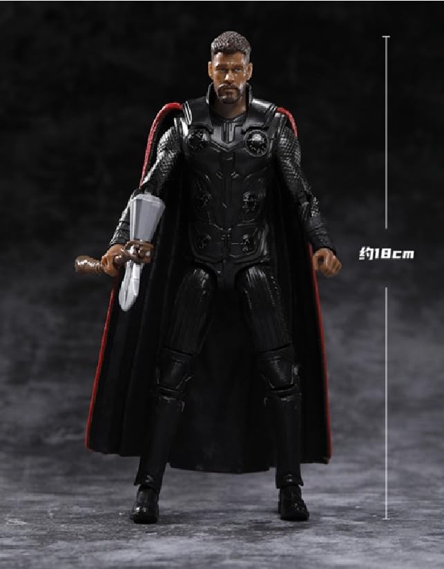 Image of ZD Box Toys Collectible Action Figure Full Box Set: Anniversary Series Non-Luminous Version 1:10 Scale 17cm Super Hero (Thunder God-Thoro)