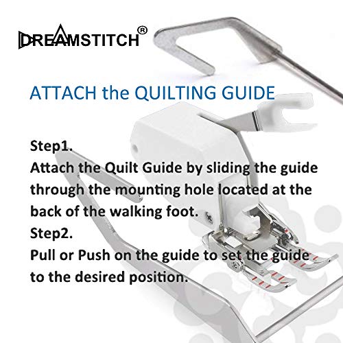 DREAMSTITCH P60444W-OT-Q01-Q02 Pie Prensatelas Abierto 7mm miniatura 5