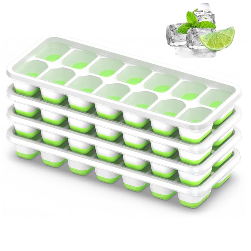 Bandeja de Silicona para Cubos de Hielo con Tapa y 14 Compartimentos miniatura 1