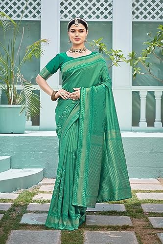 Image of Glory Sarees Women's Banarasi Silk Saree With Blouse Piece (Premium Silk107 Parent)