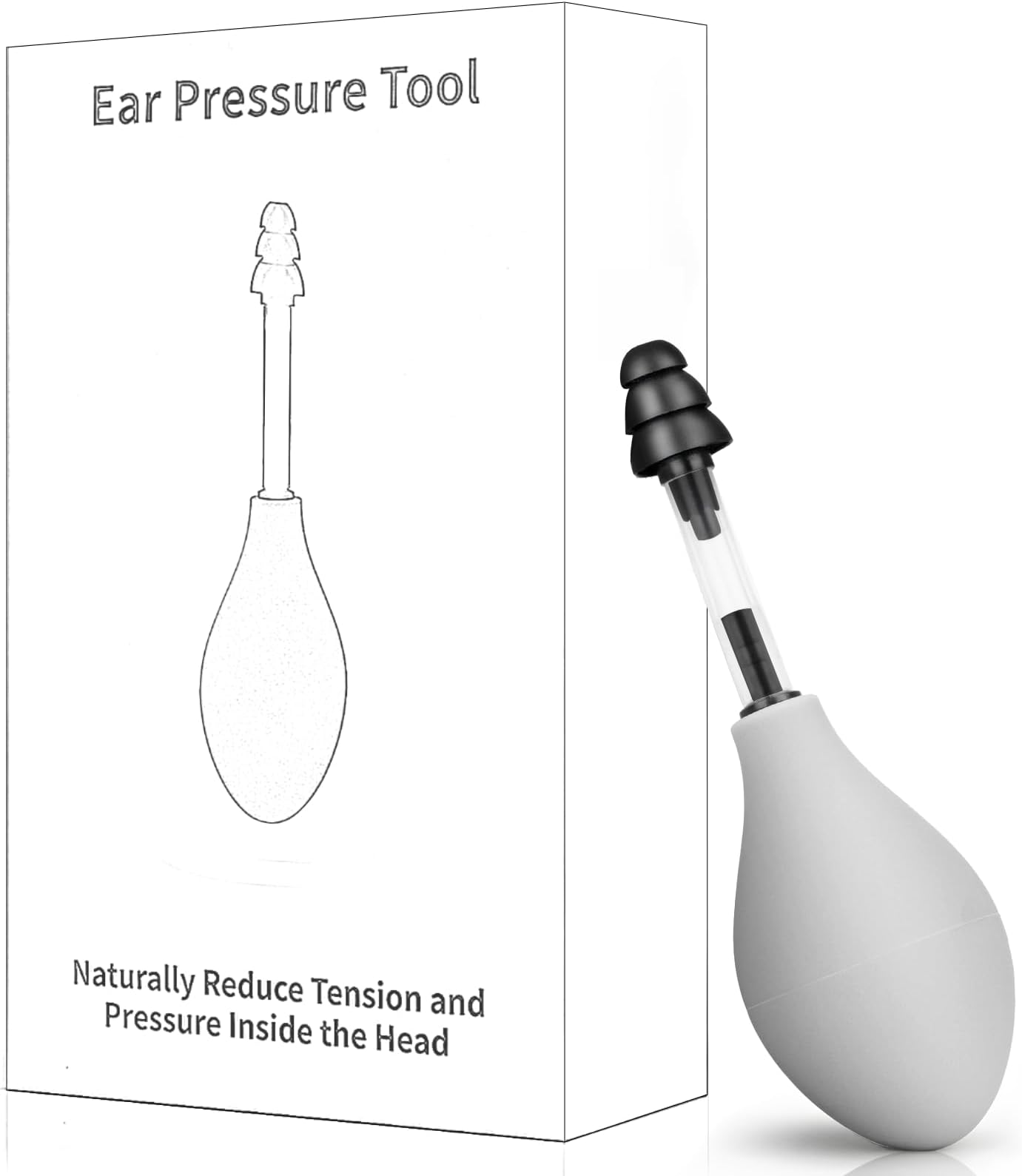 SXZL Ear Pain Relief Tool, Natural Ear Pressure Relief Device, Instant & Sustained Relief Migraine Ear, Instant Migraine and Headache Alleviation Through Targeted Inner Ear Stimulation